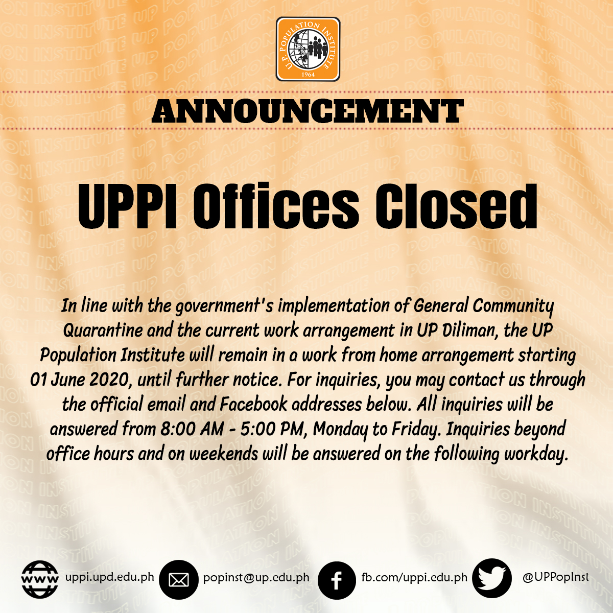 Announcement